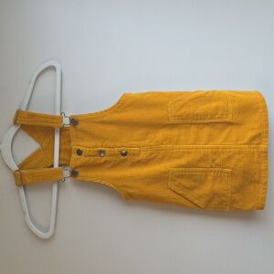 Losan Yellow Corduroy Overall Dress